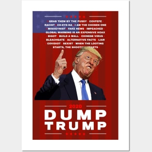 Dump Trump 2020 illustration Posters and Art